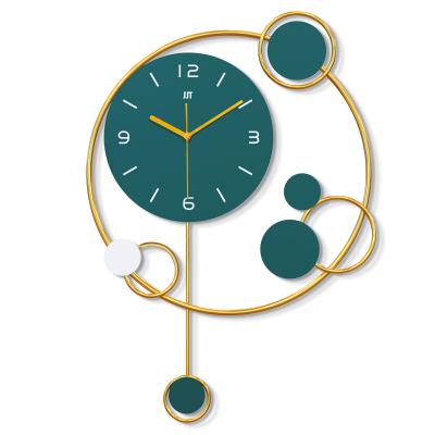 China Northern European Style Antique ODM Wall Clock Glass Green Decorative Reloj De/Modern ODM Wall Clock Peeled for sale