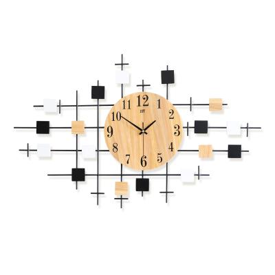 China Newest Large Wall Clock Europe Style Modern Wall Clock Decoration Design Antique Wood Home Art Wall Clock for sale