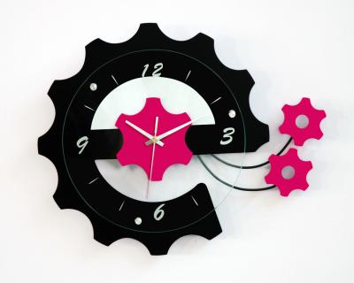 China wholesale Latest Style Antique Design Decorative Atomic Mute Wall Clock for sale