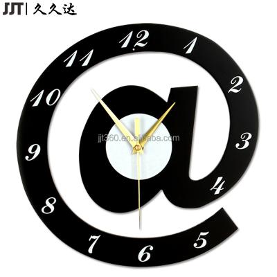 China Modern Wooden Wall Clock Design MDF Europe Wall Clock Factory Decoration Home Wall Clock Letter @ for sale