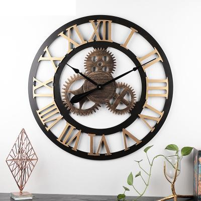 China Modern Industrial Style ODM Rome Industrial Style Wall Clock Antique Decorative Reloj De/Retro ODM Wall Clock Peeled for sale