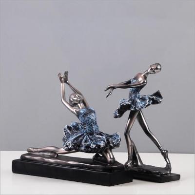 China Retro China European style ballerina creative pieces, model sculpture, European style decoration for sale