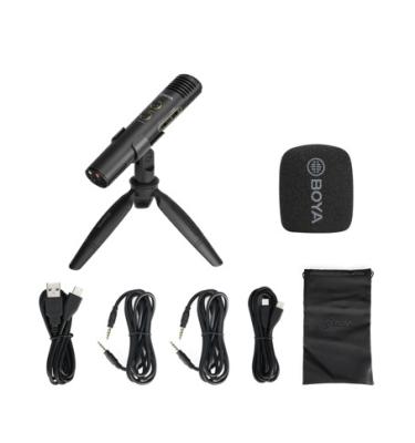 China Handheld Microphone BOYA BY-EM20 Live Streaming Podcasting Low Noise Condenser Handheld Cardioid Mic Microphone for Singing Room for sale