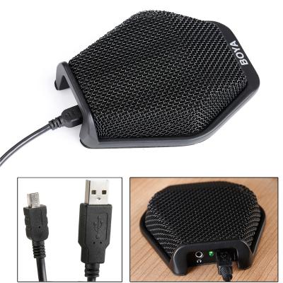 China Conference Microphone BOYA BY-MC2 Laptop USB Condenser Computer Conference Table Mic Conference Desktop Microphone For Recording YouTube for sale