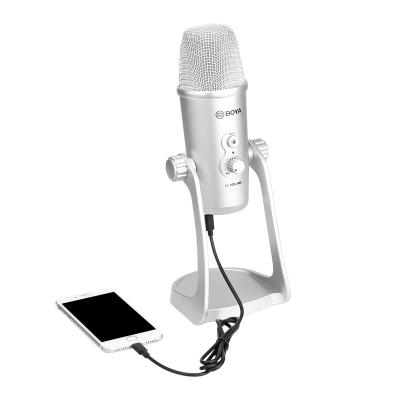 China USB Youtube Microphone BOYA BY-PM700SP USB Studio Condenser Microphone For Recording Streaming Podcast For PC IOS Android Adjustable Mute Stand for sale