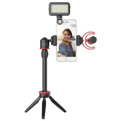 China BOYA BY-VG350 Mini Microphone Studio Microphone Vlogging Photographic Lighting LED Kit Video Camera Fill Light for YouTube for sale