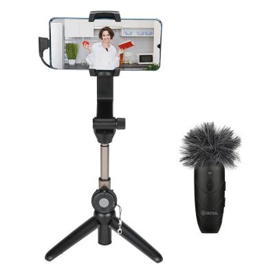 China Wireless Vlogging Kit With Tripod LED Video Light Boya MM1 Lavalier Microphone MIC BOYA BY-X1U Smartphone For Stream YouTube Broadcast Recording for sale