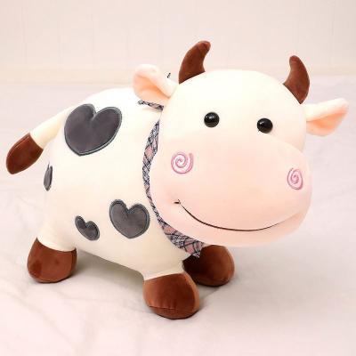 China Valentine Gift/soft cute valentines 2021/cute cow valentine push toy plush toys at factory manufacture 55cm for sale