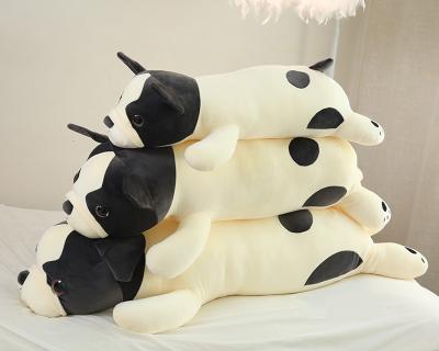 China Large Size 80cm Cushion Animals Dog Stuffed Toy RPET Bulldog Eco-friendly Huge Back Pillow Stuffed & Plush Toy for sale