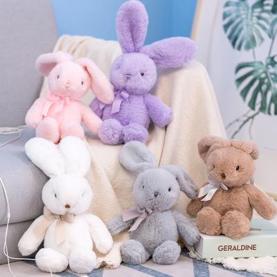 China 2022 Wholesale Cute Bow Tie Plush Toddler Toys Easter Bunny Easter Bunny Plush Toy Stuffed Toddler Toys Easter Decoration Custom Soft/Cute Rabbit Doll for sale