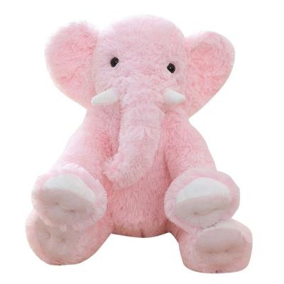 China Plush Manufacturers Direct Elephant Plush Toy Pillow Soothe Baby Doll 50cm Cute Tricolor Elephant Doll Gift for sale