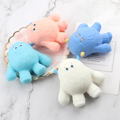 China Relieve Effort Newcomer Design Wiggle Animal Toys For Children And Monster Soft Material Compression Desktop Snow Squishy TPR Toy for sale