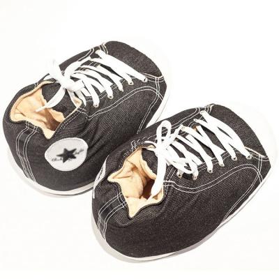 China CUSHIONING Custom Logo Plush Sneaker Slippers Hot Sale Plush Slippers for sale