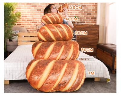 China Soft Plush 20cm Bread Food Butter 3D Simulation Toast Cushions & Rest Cute Plush & Toy Bread Stuffed Animal Pillow for sale