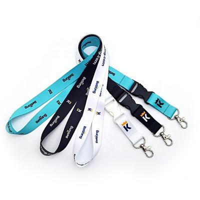 China Souvenir/business Gifts Free sample promotional custom printed neck polyester lanyard with logo for sale