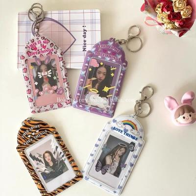 China Fashion Custom Collect Book Photocard Holders Cute Korea Style PVC Card Cover Toploader For Student Card Holder for sale