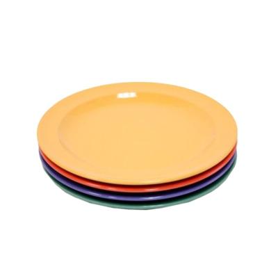 China 6/7/9/10/12 Inch Coloful Disposable Biodegradable Plastic Feeder Disposable Plastic Dish for sale