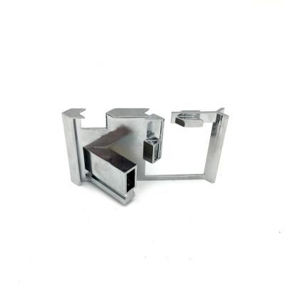 China Custom Aluminum Die Casting Aluminum Plating Chrome Four - Corner Connection Seat for sale