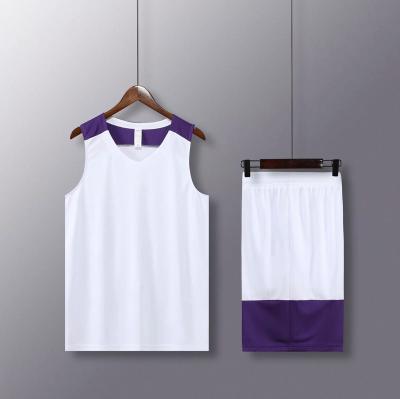 China 100% Custom Logo Name Number Reversible Basketball Tank Tops Polyester Basketball Size Good Quality Wholesale More Uniforms for sale