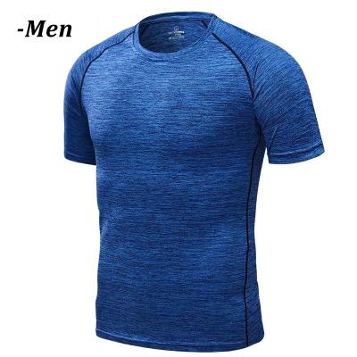 China Shirts & Tops Custom Logo Quick Dry Short Sleeve T-Shirt Plus Size Breathable Fitness Sports T Shirts for sale