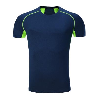 China Shirts & Tops Spandex Breathable Quick Dry Short Sleeve Workout Compression Wear Sports T Shirts For Men for sale