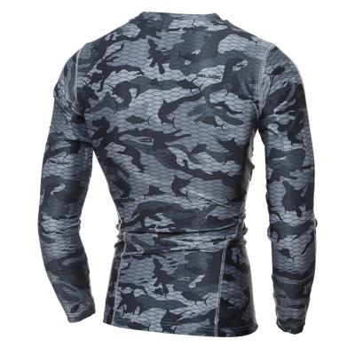 China QUICK DRY Men's Crew Neck Long Sleeve T-Shirts Sporty Running Wear for sale