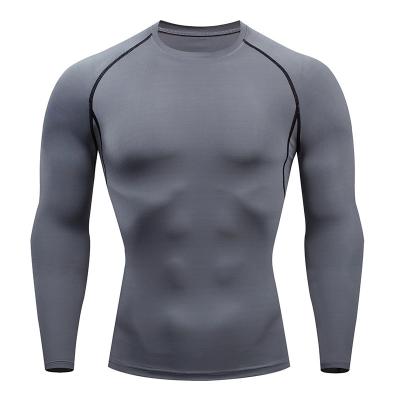 China Wholesaler Breathable Hot Shirt Long Sleeve Hot Sale Men Workout Clothes Fitness Wear for sale