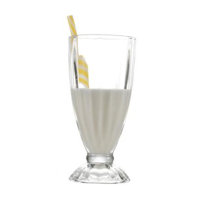 China American style factory wholesale ice cream dessert cup, hot sale milkshake glass cup for sale