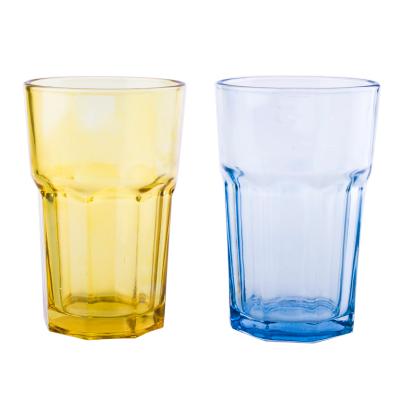 China N/m 9oz 250ml Tumbler Water Glass Cup Mugs Cheap Promotional OEM Juice Glass With Color Spray for sale