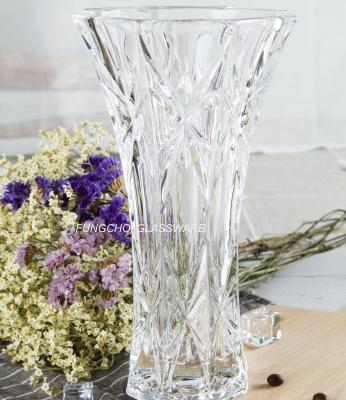 China 250mm Glass Vase Cylinder Vases Europe Style Glass Flower Vase Farmhouse Glass Vase For Home for sale