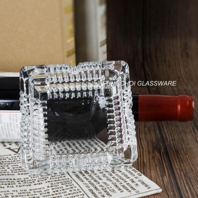 China Home/restaurant/hotel/bar glass top OEM ODM home office bar glass single heavy cigar ashtray ashtray glass top for sale