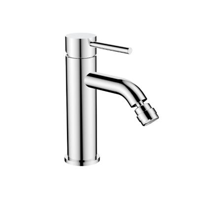 China Metered Faucets Chrome Deck Mounted Single Handle Brass Toilet Faucet Bathroom for sale