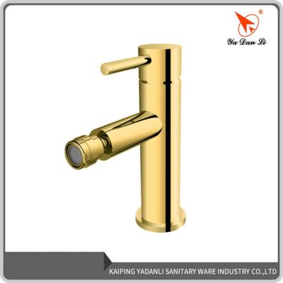 China Hot Selling Modern Single Handle Faucets Design Single Handle Toilet Sink Faucet Brass Gold for sale