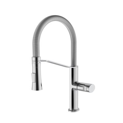 China Newest Faucets Design Modern Single Lever Brass Metered Kitchen Faucet for sale