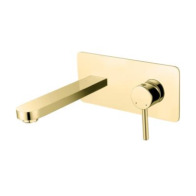 China High Quality Gold Metered Brass Faucets Wall Mounted Water Faucet for sale