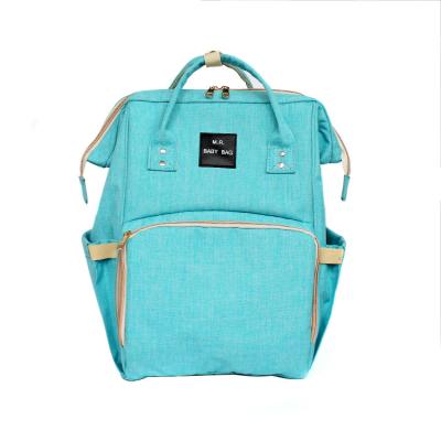 China With USB Keyuan Customized Logo Diaper Bag Water Resistant Mom Backpack Colorful Bigger Baby Diaper Bag With Bed for sale