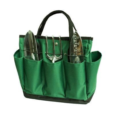 China Sturdy and Durable Moq Low Bag Garden Tool Kit Holder Multi Pocket Garden Bag for Tools Gardeners Storage Bag Tote Organizer Plant Tool Carrier for sale