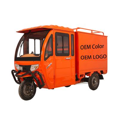 China Battery operated cargo tricycles for adults cargo tricycle with cabin cargo tricycle for sale