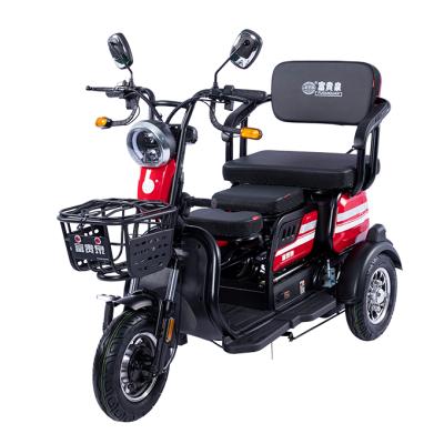 China Passenger 48V 500W Adult Folding Electric Tricycle With Seat Adjustable Leisure Electric Tricycle for sale