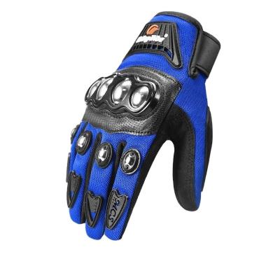 China Breathable Full Finger Knuckle Protection Anti Slip Touch Screen Motorcycle Racing Gloves Sport Gloves for sale