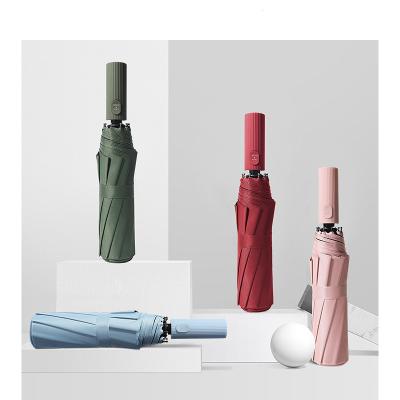 China Minimalist Manufacturers Direct Umbrella Can Be Customized LOGO Three Times Umbrella Advertising Umbrella for sale