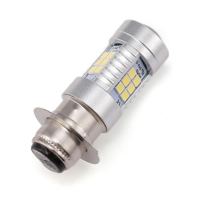 China Motorcycle LED headlight P15D 80w single claw 2835 high power 21SMD highlight H6 bulb headlight white light P15D-2835-21SMD for sale