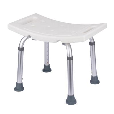 China Comfortable 7 Levels Adjustable Legs Portable Bath Stool Chair For Elder And Disabled Adults for sale