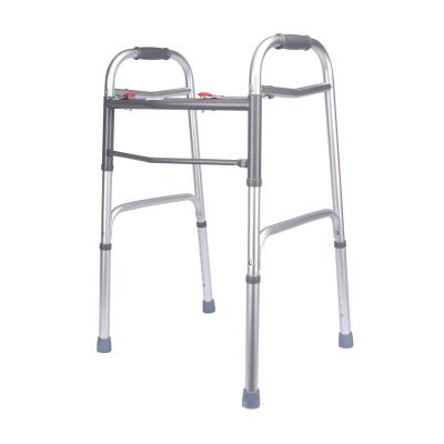 China 8 Levels Adjustable Legs Folding Mobility Frame Rollator Aluminum Walkers Walking Aids For Adults And Elderly With Four Wheel for sale