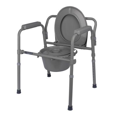 China Cheap Hospital Commode Chair Steel Toilet Commode Chair With Bedpan 55*18*61.5cm (0.061CBM) for sale