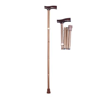 China Height Adjustable Lightweight Crutches Aluminum Foldable Walking Stick For Elderly for sale