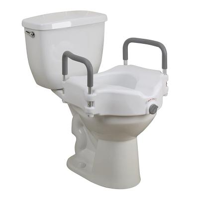 China Elderly Care Products Raised Toilet Seat With Handle For Disabled And Elderly 52*19*46cm (0.0455CBM) for sale