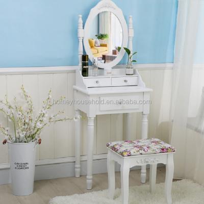 China Modern DIY Dressing Table 2020L Living Room Furniture Large Mirror Makeup Table Bedroom Vanity Dresser With Stool for sale