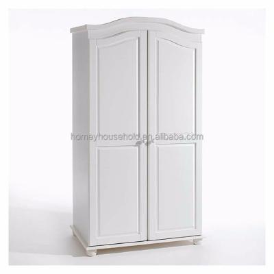 China Best Price Eco - Friendly White Bedroom Furniture Wooden Wardrobe Wardrobe With Hanging for sale