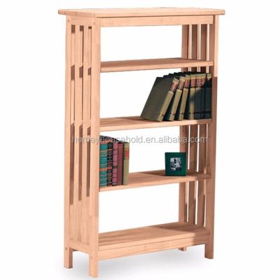 China Stunning High Glossy Wide Narrow Wooden Bookcase Extendable With Large Spaces for sale